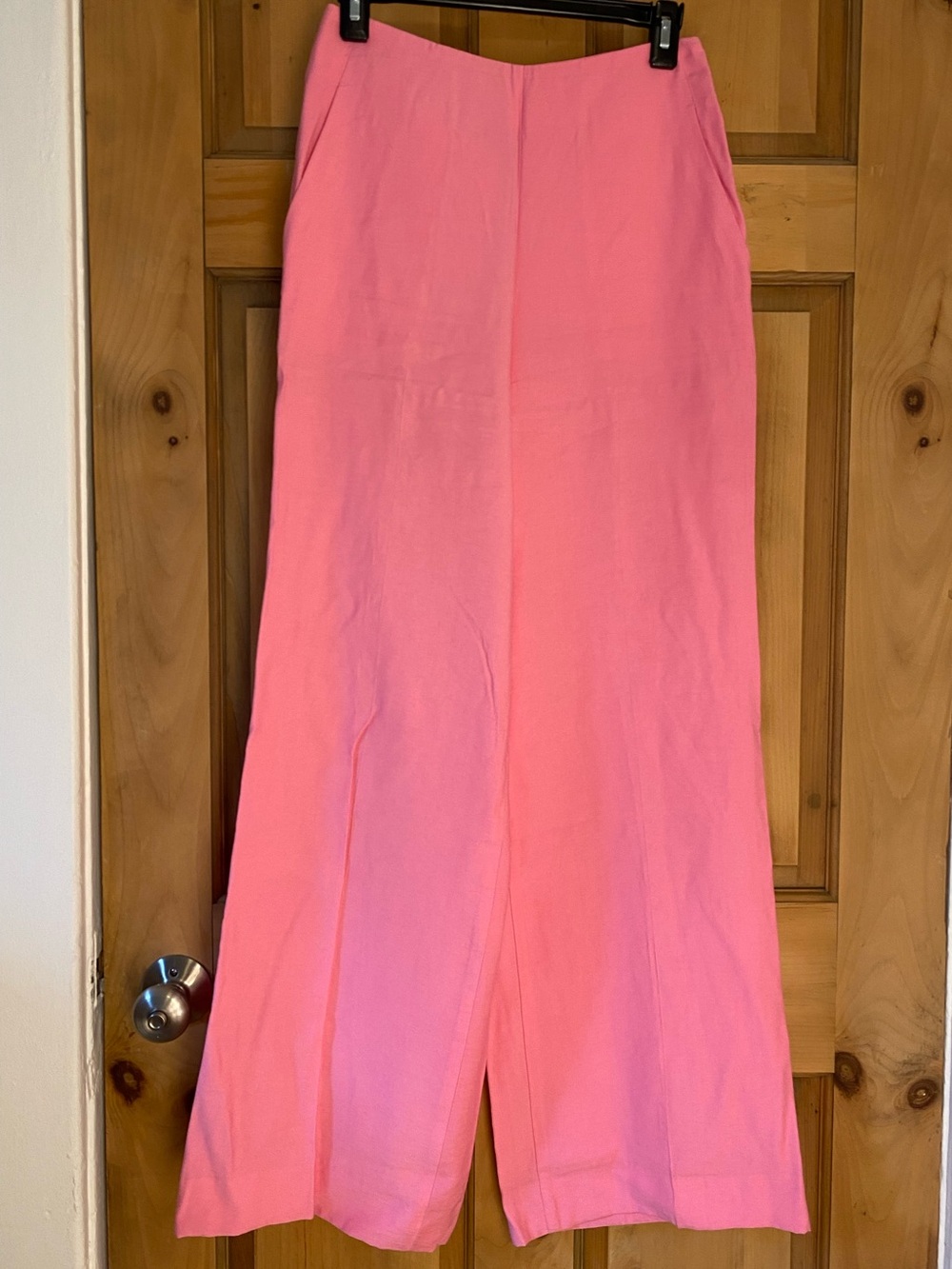 Pink Wide-Leg Women's Pants